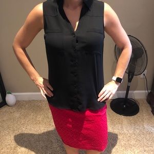 The express portofino shirt sleeveless small
